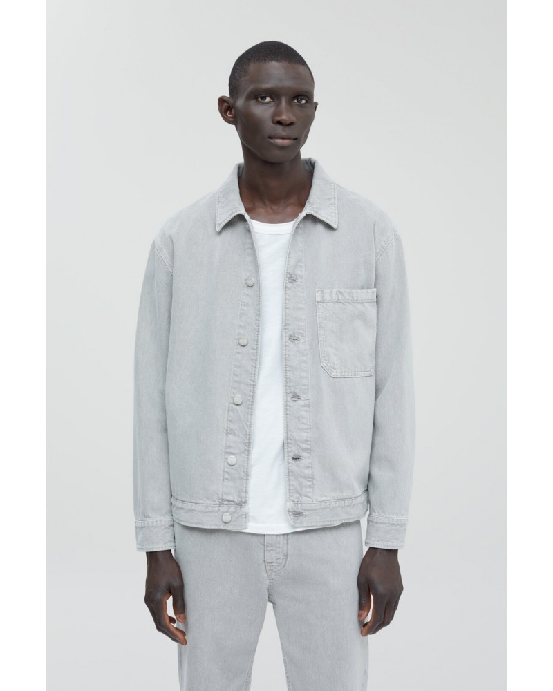 ASOS DESIGN skinny denim jacket in gray | ASOS